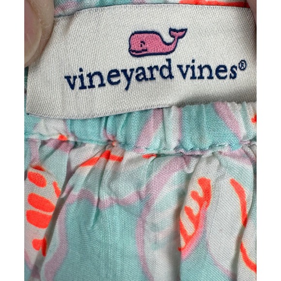 Vineyard Vines Maxi Dress Small Smocked Ruffle‎ Coral Cottagecore Romantic - Picture 10 of 16